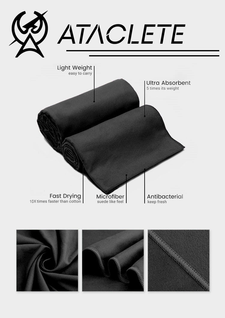 Tac-Dri Advanced Fiber Full-Sized Body Towel by ATACLETE