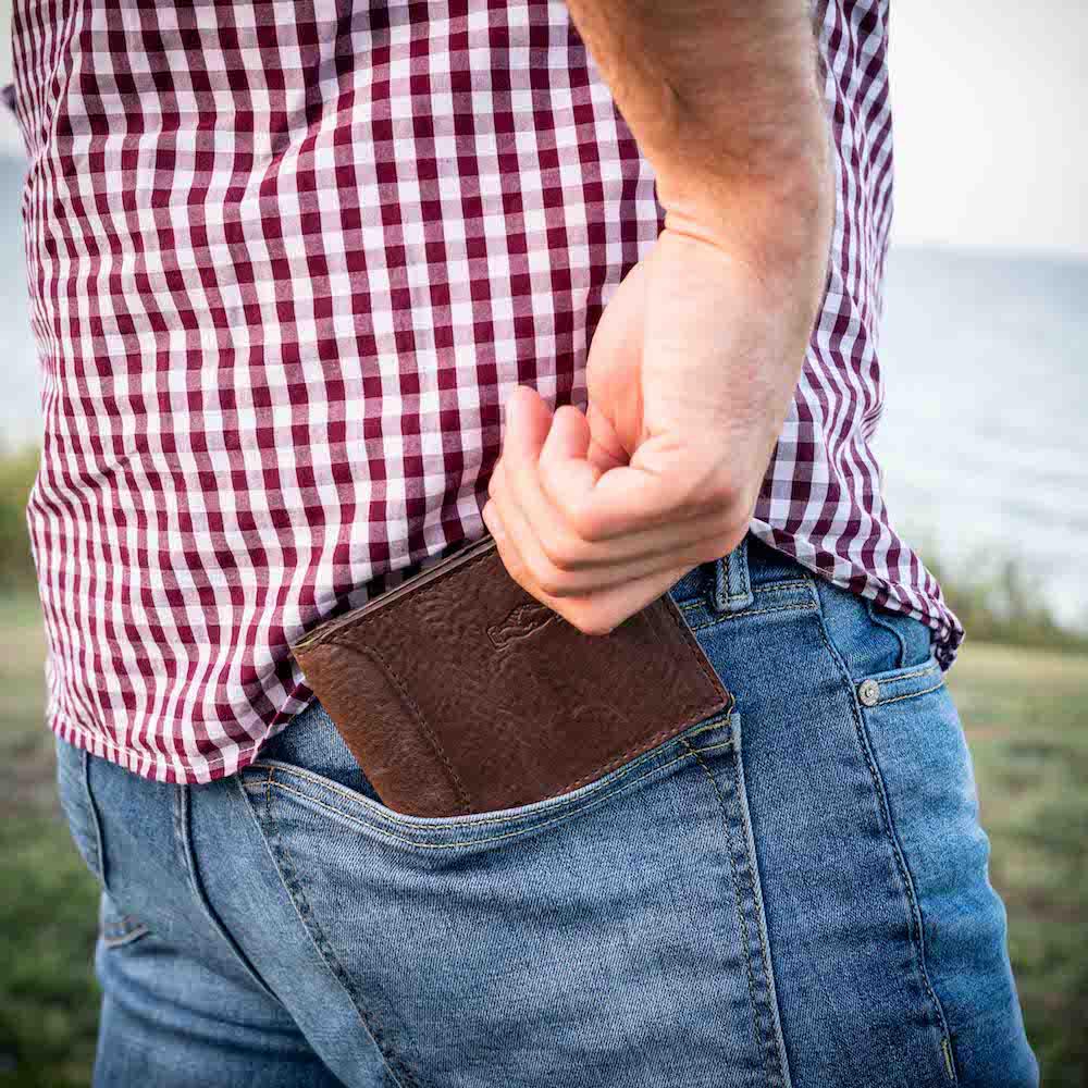 Campaign Leather Bifold Wallet by Mission Mercantile Leather Goods