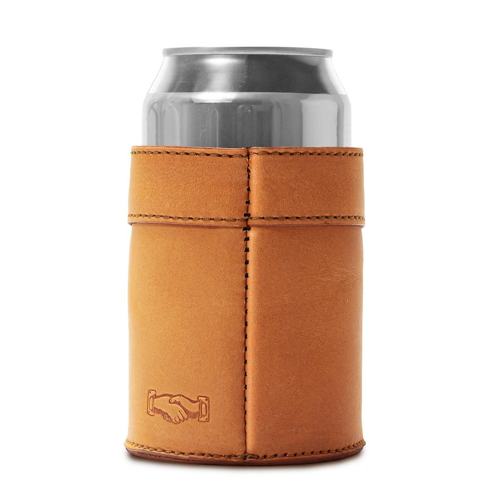Campaign Leather Can Koozie by Mission Mercantile Leather Goods