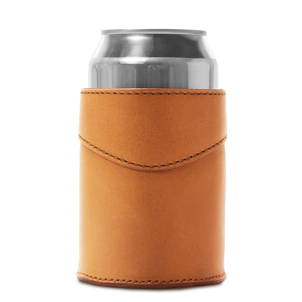 Campaign Leather Can Koozie by Mission Mercantile Leather Goods