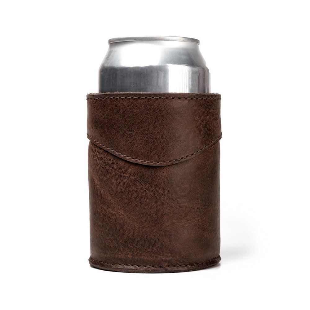 Campaign Leather Can Koozie by Mission Mercantile Leather Goods