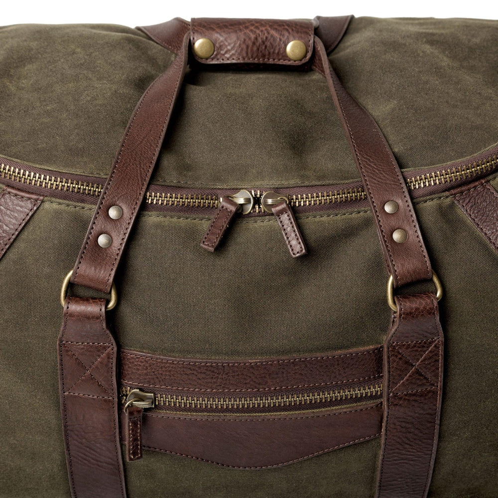 Waxed canvas store rolling luggage